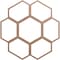 Ekena Millwork Florin Wood Fretwork Pierced Ceiling Medallion, Wood (Paint Grade), 40"OD x 14 1/8"ID x 3/8"T CMWP40X40X0375FOMF - alternate 1